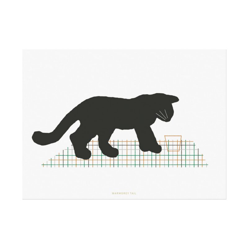 Postkarte - Black Cat